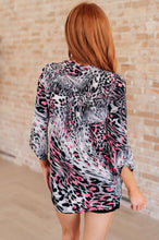 Load image into Gallery viewer, Lizzy Top in Grey and Pink Leopard
