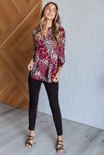 Load image into Gallery viewer, Lizzy Top in Mauve and Taupe Animal Print
