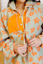 Load image into Gallery viewer, Love It Don't Leave It Floral Fleece Jacket
