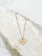 Load image into Gallery viewer, PREORDER: Mama Gold Rhinestone Heart Necklace
