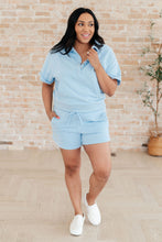 Load image into Gallery viewer, We&#39;re Only Getting Better Drawstring Shorts in Sky Blue
