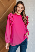 Load image into Gallery viewer, My Good Graces Ruffled Top
