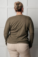 Load image into Gallery viewer, On a Roll Ribbed Knit V Neck Long Sleeve Top
