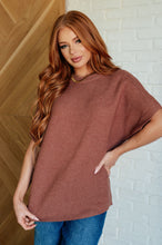 Load image into Gallery viewer, Relaxing Away Dolman Sleeve Knit Top in Coffee
