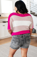 Load image into Gallery viewer, Rows Of Rose Short Sleeve Knit Top
