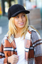 Load image into Gallery viewer, Black Sherpa Baseball Cap
