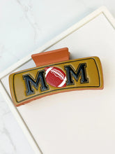 Load image into Gallery viewer, PREORDER: Sports &#39;MOM&#39; Leather Claw Clip
