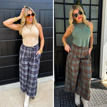 Load image into Gallery viewer, PREORDER: Cayla Crop Plaid Pants in Two Colors
