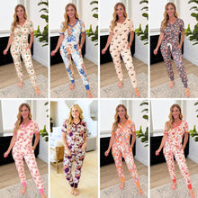 Load image into Gallery viewer, PREORDER: Short Sleeve Jogger Pajama Set in Eight Prints
