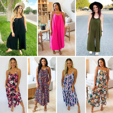 Load image into Gallery viewer, PREORDER: Relaxed Fit Jumpsuit in Assorted Prints
