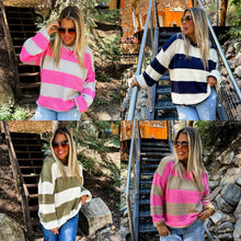 Load image into Gallery viewer, PREORDER: Kadie Stripe Knit Sweater in Four Colors
