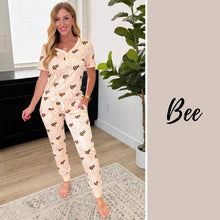 Load image into Gallery viewer, PREORDER: Short Sleeve Jogger Pajama Set in Eight Prints
