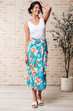 Load image into Gallery viewer, Take Me Outside Wrap Around Skirt in Blue
