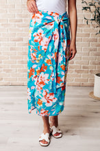 Load image into Gallery viewer, Take Me Outside Wrap Around Skirt in Blue
