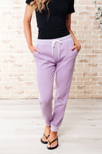 Load image into Gallery viewer, Tommy Two Tone Waffle Joggers Purple
