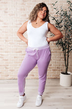 Load image into Gallery viewer, Tommy Two Tone Waffle Joggers Purple
