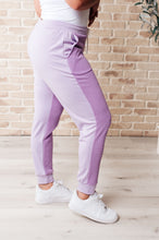 Load image into Gallery viewer, Tommy Two Tone Waffle Joggers Purple
