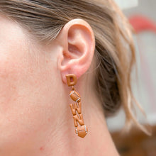 Load image into Gallery viewer, PREORDER: Touch Down Football Dangle Earrings
