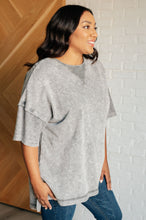 Load image into Gallery viewer, Unbothered Mineral Wash Top in Grey
