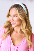 Load image into Gallery viewer, Seafoam Faux Leather Ballerina Headband
