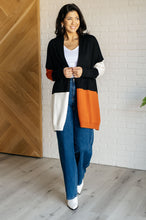 Load image into Gallery viewer, Writer&#39;s Block Color Block Open Front Cardigan
