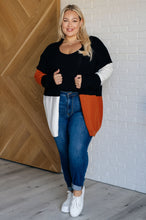 Load image into Gallery viewer, Writer&#39;s Block Color Block Open Front Cardigan
