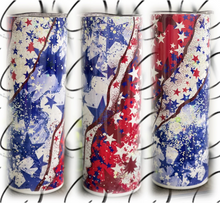 Load image into Gallery viewer, PREORDER: Patriotic Geode Skinny Tumbler
