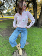 Load image into Gallery viewer, PREORDER: Flower Powered Half Zip Sweater in Four Colors
