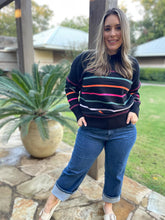 Load image into Gallery viewer, PREORDER: Come On Get Happy Striped Sweater in Two Colors
