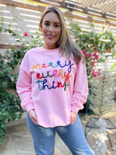 Load image into Gallery viewer, PREORDER: Merry Everything Tinsel Sweatshirt in Two Colors
