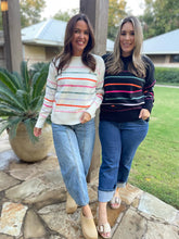 Load image into Gallery viewer, PREORDER: Come On Get Happy Striped Sweater in Two Colors
