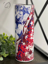 Load image into Gallery viewer, PREORDER: Patriotic Geode Skinny Tumbler
