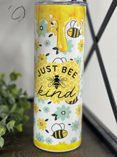 Load image into Gallery viewer, PREORDER: Just Bee Kind Skinny Tumbler
