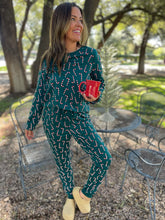 Load image into Gallery viewer, PREORDER: Candy Cane Pajama Pants Set
