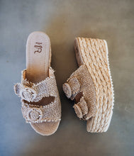 Load image into Gallery viewer, Eriwen Buckle Wedge in Taupe

