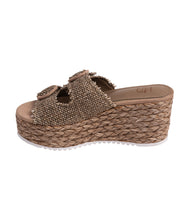 Load image into Gallery viewer, Eriwen Buckle Wedge in Taupe
