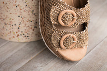 Load image into Gallery viewer, Eriwen Buckle Wedge in Taupe
