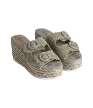 Load image into Gallery viewer, Eriwen Buckle Wedge in Teal
