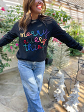 Load image into Gallery viewer, PREORDER: Merry Everything Tinsel Sweatshirt in Two Colors
