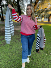 Load image into Gallery viewer, PREORDER: Aspen Striped Sleeve Sweater in Four Colors

