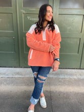 Load image into Gallery viewer, PREORDER: Half Zip Fleece Pullover in Sherbet
