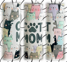 Load image into Gallery viewer, PREORDER: Cat Mom Skinny Tumbler
