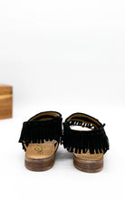 Load image into Gallery viewer, Fringe Star Sandal in Black
