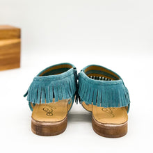 Load image into Gallery viewer, Fringe Star Sandal in Teal
