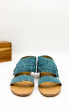 Load image into Gallery viewer, Fringe Star Sandal in Teal
