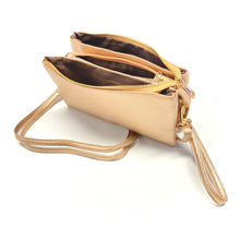 Load image into Gallery viewer, The Jet Setter Crossbody &amp; Clutch in Rose Gold
