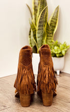 Load image into Gallery viewer, Sandra Fringe Booties in Tan
