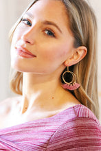 Load image into Gallery viewer, Rosewood Tassel Drop Earrings
