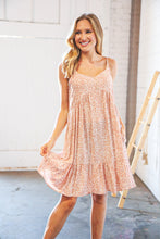 Load image into Gallery viewer, Ditzy Floral Babydoll Button Pocketed Sleeveless Dress
