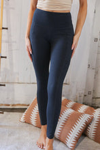 Load image into Gallery viewer, Charcoal Better Cotton Wide Waistband Pocketed Leggings
